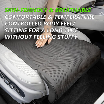 SEAMETAL Car Seat Cushion with Leg Support Universal Car Seat Protection Cover with Extension Leg Rest Padding Relieve Fatigue