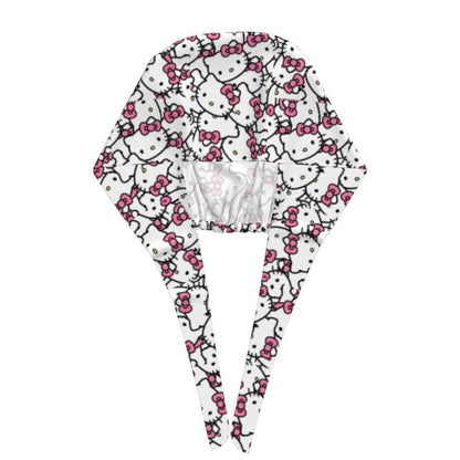 Custom Hello Kitty Medical Staff Scrubs Hat Women Men Cartoon Chara For Chef Hat Scrub Caps