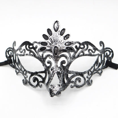 1pc Amazing Mask Antique Gold and Silver Jazz Flat Head Mask Ball Party Gathering Men and Women Cosplay Half Mask Decoration