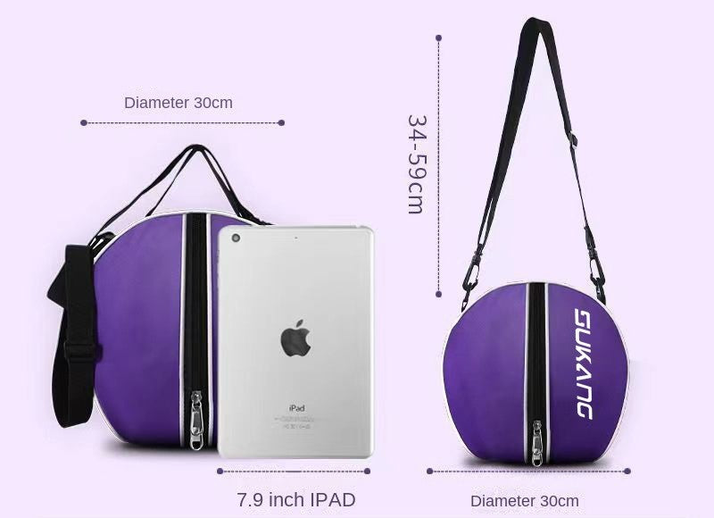 Basketball Bag Storage Bag Sports Training Backpack Basketball Net Pocket Football Single and Double Shoulder Crossbody Bag