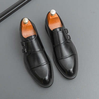 Brand New Men's Pointed Comfortable Business Banquet Oxford Shoes Fashion Spring Men's Breathable Casual Wedding Leather Shoes