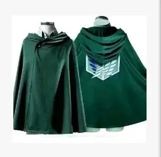 Anime Attack Cloak Shingeki No Kyojin Scouting Legion Cosplay Costume Cos Green Cape Mens Clothes Cosplay Costume Women