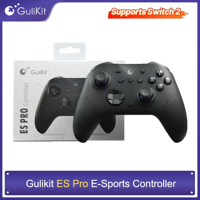 GuliKit ES Pro E-Sports Controller for Nintendo Switch 1/ 2, PC, Windows, Android Wake-up with TMR Joystick