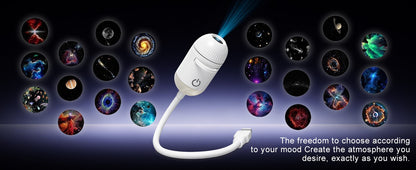 2-in-1 USB Ambient Light For Large Range Projection Atmosphere Multiple Scenes Adjustable Focus Distance Night Lighting Function