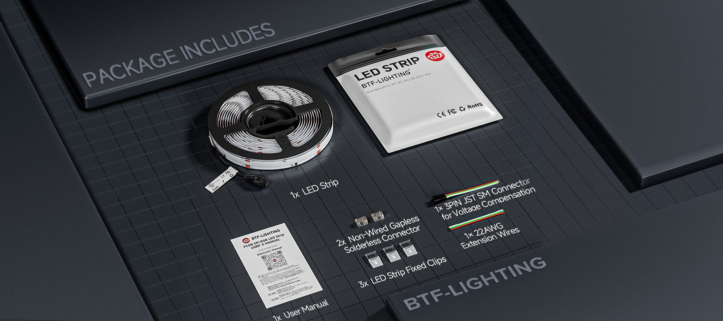 FCOB SPI RGB IC LED Light Strip WS2811 Addressable 720 630 LEDs Dream Color DC12V 24V WS2812B High Flexible FOB COB Lights