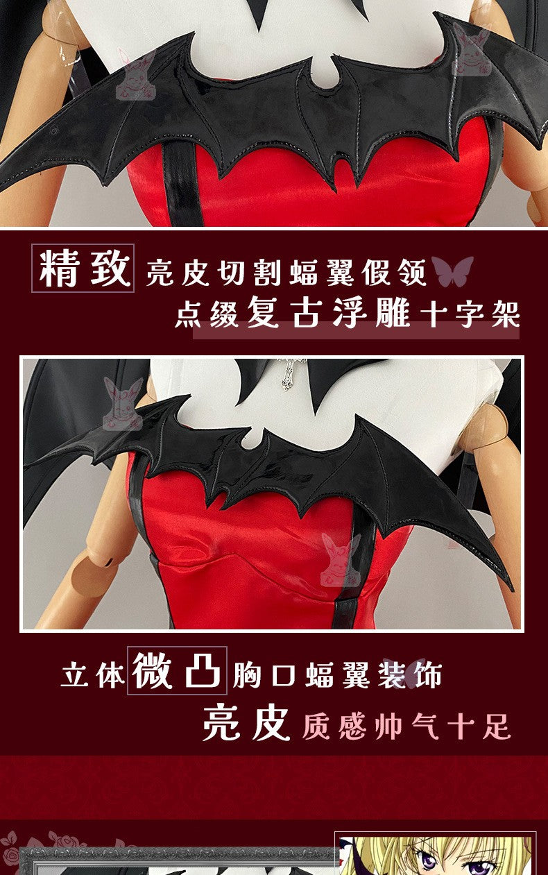 Anime Shugo Chara Tsukiyomi Utau Devil Transformation Cosplay Costume Full Set Women Halloween Cos Outfit With Horns Accessories