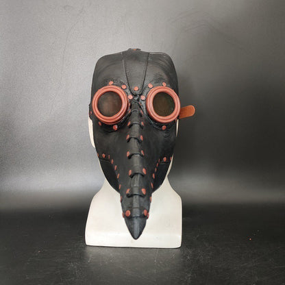 Halloween Party Horror Mask Punk Steam Plague Bird Beak Mask Crow Beak Mask Holiday Performance Props
