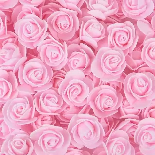 1000x Artificial Red Foam Rose Heads DIY Teddy Bear Rose Flowers Head Bouquet for Wedding Valentine's Day Party Home Decoration
