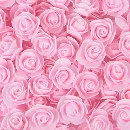 1000x Artificial Red Foam Rose Heads DIY Teddy Bear Rose Flowers Head Bouquet for Wedding Valentine's Day Party Home Decoration