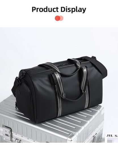 Men's Travel Bag with Wet Dry Separation Pocket Independent Shoe Case Large Capacity Gym Bag for Exercise Trip Motorbike Travel