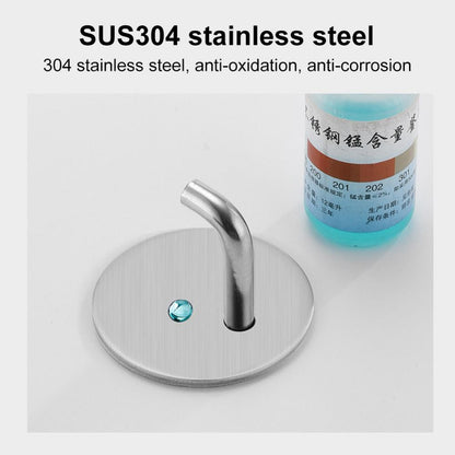1/3PCS Hook Self-Adhesive 304 Stainless Steel Storage Hanger Towel Key Umbrella Holder Rack Kitchen Bathroom Home Accessories
