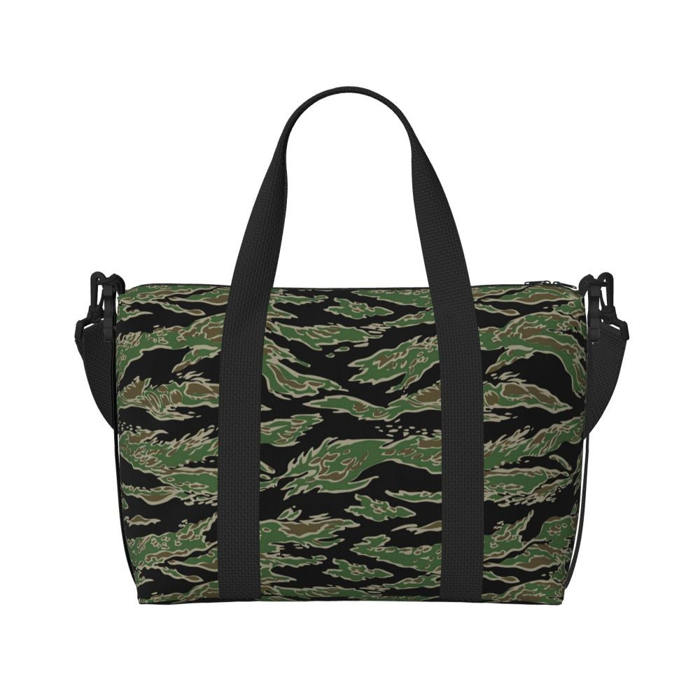 Tiger Stripe Camouflage Military Camo Beach Travel Bag Large Capacity Tote Bags for Gym Yoga Women Shopping Duffle Shoulder Bag