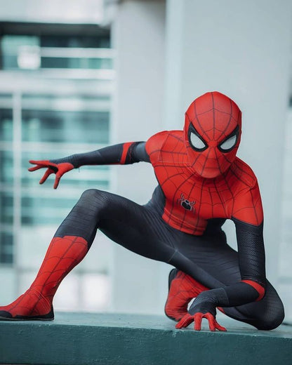 Halloween Zentai Far From Home Spider Cosplay Costume Adults Man SuperHero Bodysuit Men Party Jumpsuit