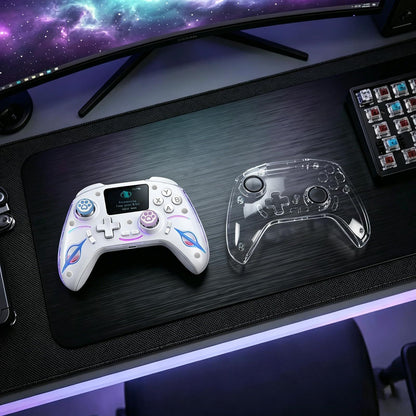 Hall effect Joystick Trigger Smart Screen Wireless Controller For Switch P4 iOS Android PC TV Dual Hall Joystick RGB Light