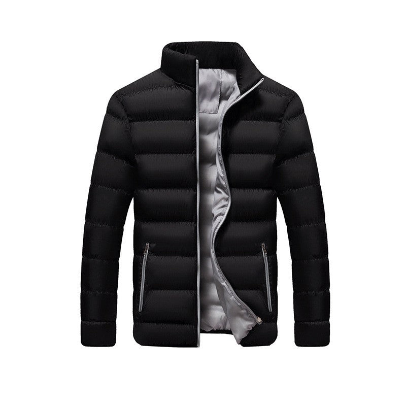 Winter thickened sports cotton jacket men stand-up cardigan outdoor cotton jacket casual jacket warm men's tops