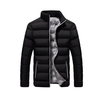 Winter thickened sports cotton jacket men stand-up cardigan outdoor cotton jacket casual jacket warm men's tops