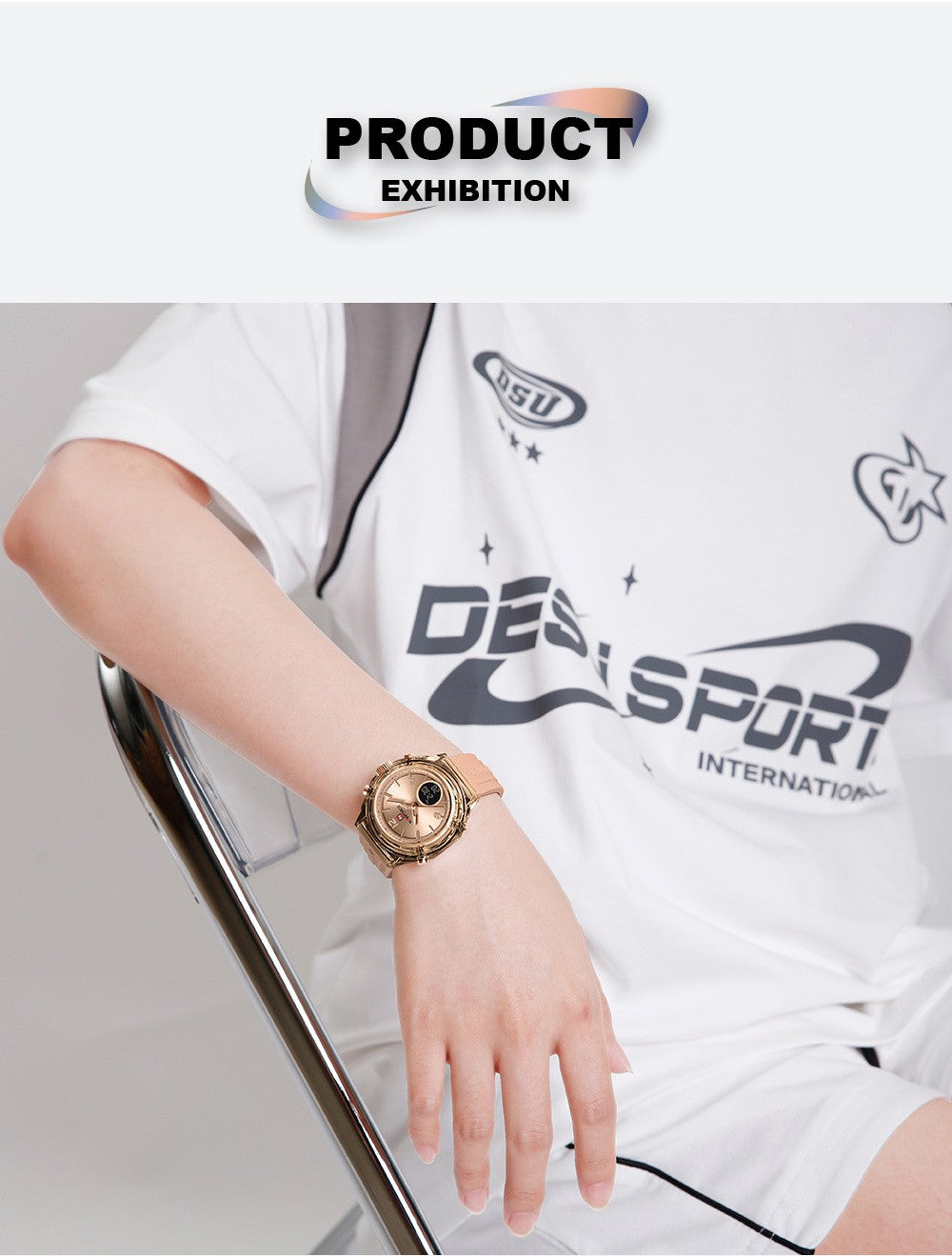 NAVIFORCE Top Brand Women's Watch Outdoor Sports Waterproof Watches Dual Time Display Quartz Wristwatches Rubber Digital Clock