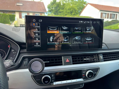 Tela sensível ao toque Android 14 Carplay de 12,3 polegadas para Audi A4 A5 Q5 B9 2016-2023, rádio estéreo de carro, reprodutor multimídia, Wi-Fi, 4G, navegação GPS