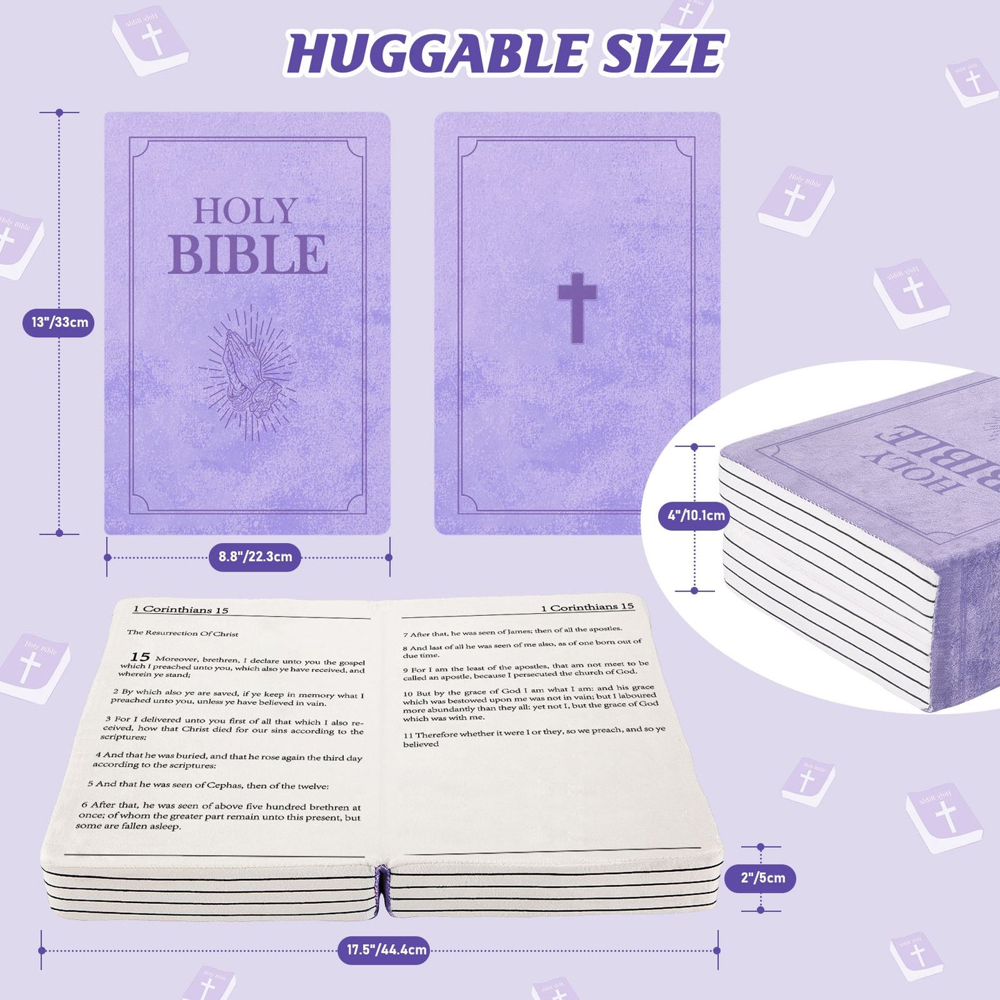 Mark 16 White Cutest Bible Memory Foam Pillow with Bible Throw Pillow Learn the valuable lesson Learn the valuable lesson