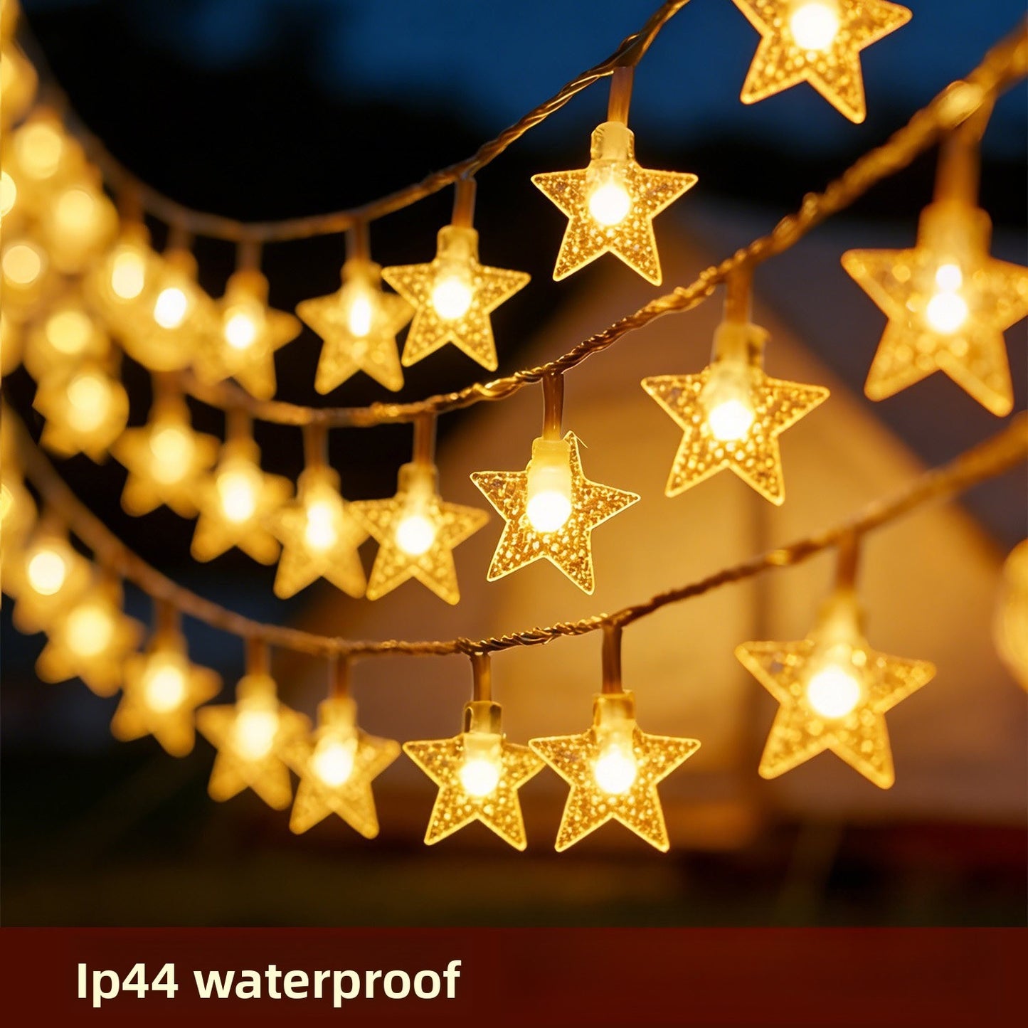 LED String Lights Outdoor Star Chain Lights Garland Lights Bulb Fairy Lights Party Home Wedding Garden Christmas Decor