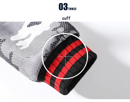 Winter Sports Jacket Pants Suits Men's Coats Trousers Sets Thicken Thermal Hoodies Set Camouflage Tracksuit Sweatshirts