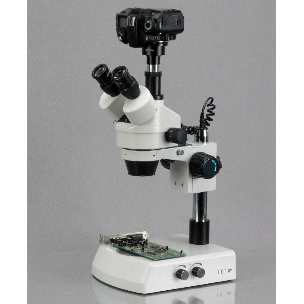 AmScope CA-CAN-NIK-SLR Canon and Nikon SLR/DSLR Camera Adapter for Microscopes