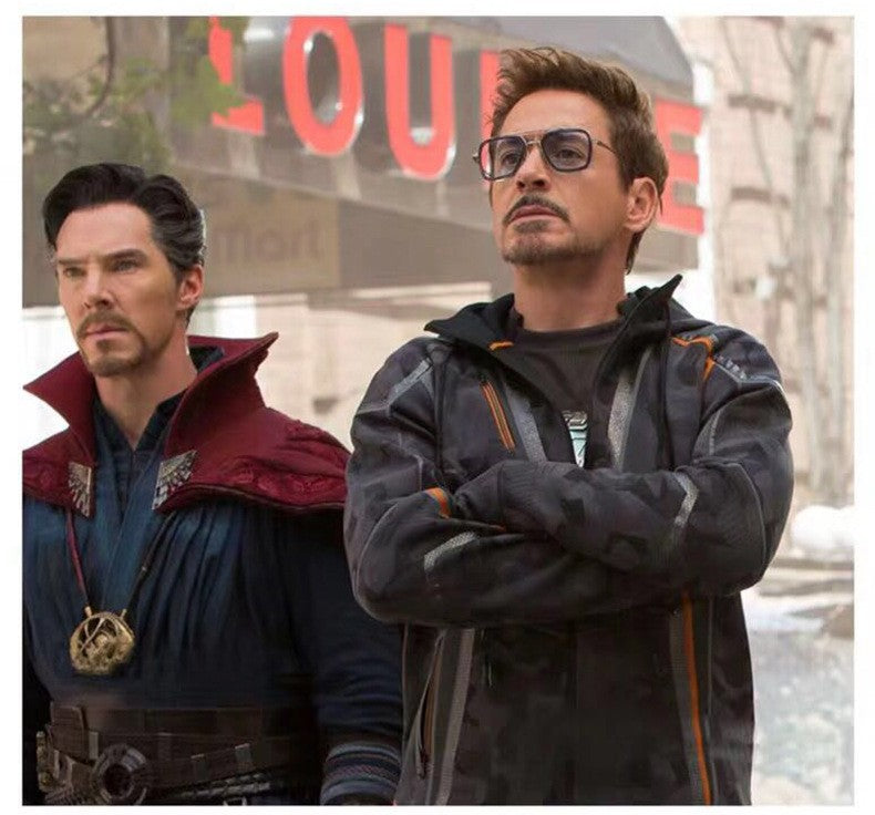 High Quality Iron Man Tony Stark Fishing Sunglasses Square Outdoor Sport Fishing Glasses Men Spider Eyewear Sports Sun Glasses