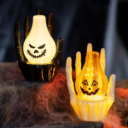 Spooky Atmosphere Decor Halloween Pumpkin Lamp Ghost Hand Light New Prop Eerie Scene Setting Party Decoration Solution