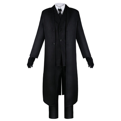 Japanese Anime Detective Agency Cosplay Outfit Black Uniform with wig for Adults for Halloween & Comic Con