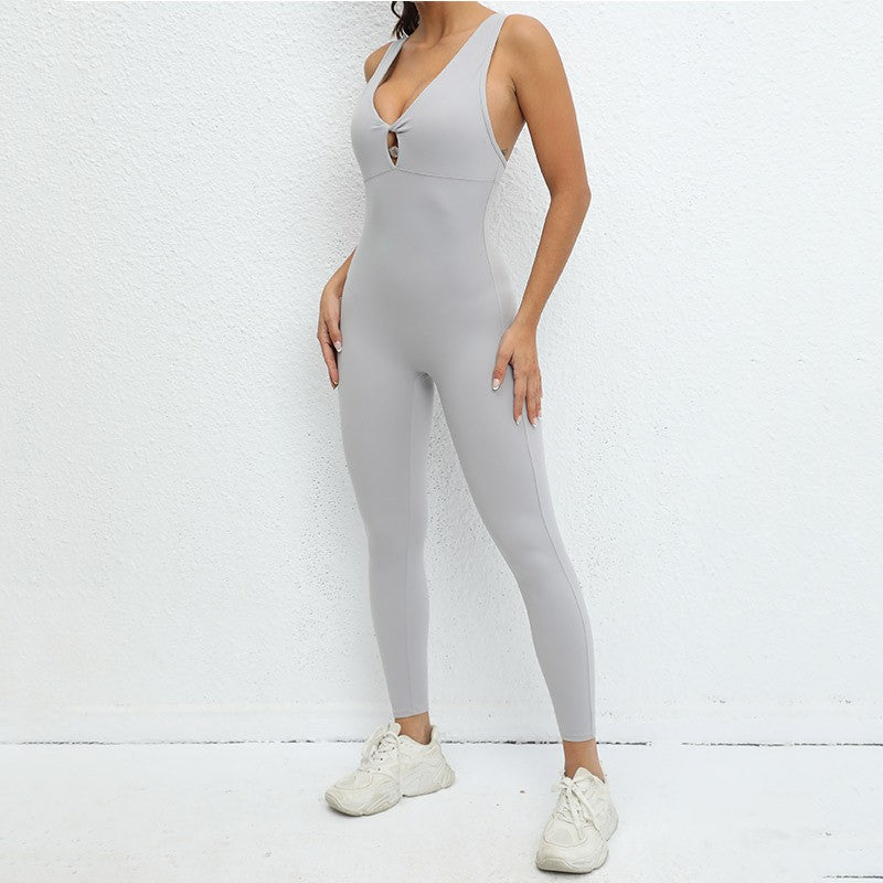 Sportswear Woman Gym Fitness Overalls Sporty Jumpsuit Women NEW Sport Set Women Yoga Clothes One Piece Outfit Purple Red