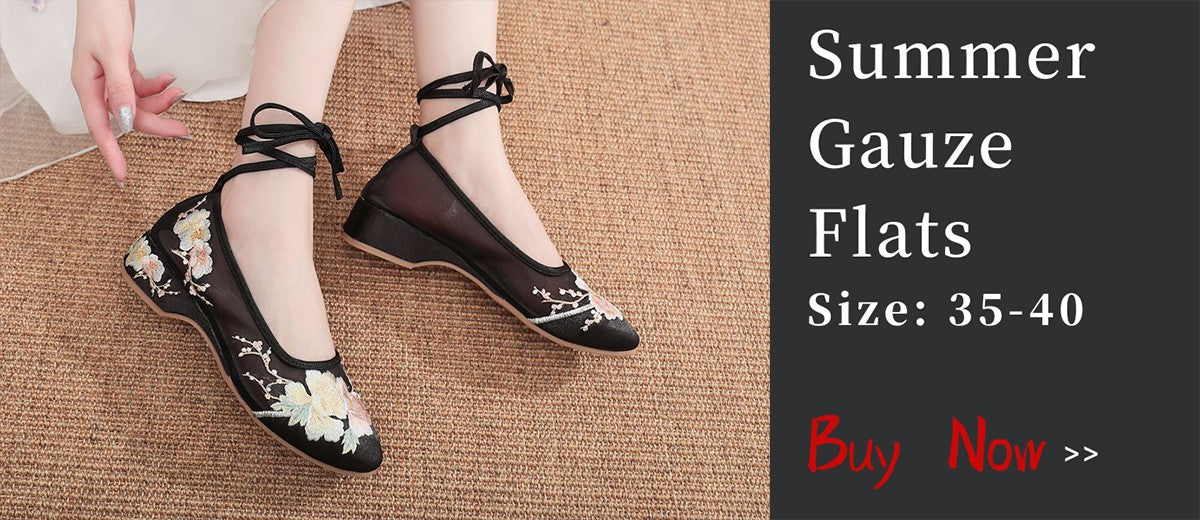 Veowalk Sunflower Embroidered Women Canvas Ballet Flats Ankle Strap Ladies Casual Cotton Chinese Embroidery Ballerina Shoes