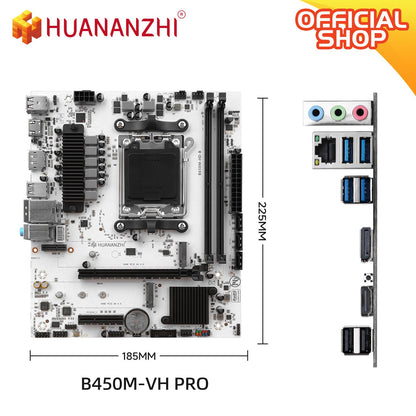 Placa-mãe AMD B650M-HD-B M-ATX, Suporta CPU AMD Ryzen Série 7000/9000, Soquete AM5, 2DDR5, 3M.2 NVMe, PCIE4.0