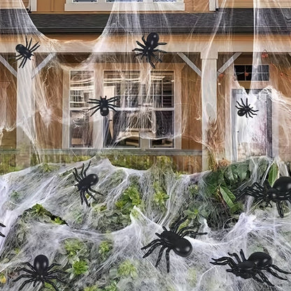 10pcs, Halloween Decorations, Prank, Small and Interesting Realistic Plastic Spider Prank Props,Christmas, Halloween Photo Props