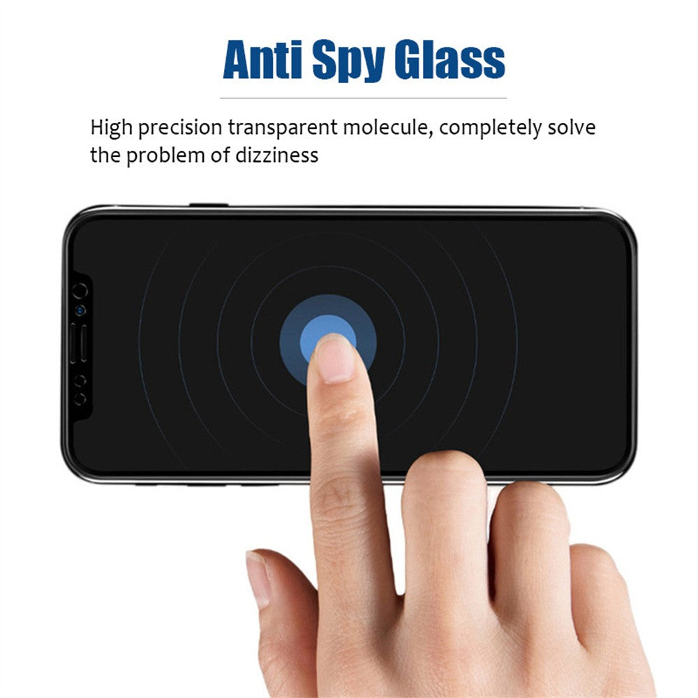 1/3 PCS Vidro Temperado Anti-Espião Para iPhone 17 16e 16 15 Pro Max Protetor de Tela de Privacidade iPhone 15 14 Plus 13 12 11 Pro Max Película de Cristal Temperado Antiespia Frontal Anti-Vigilância Para iPhone 15 Pro
