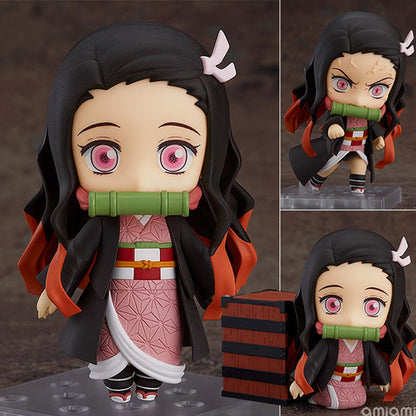 6 tipos de bonecos de ação Demon Slayer Kamado Nezuko Tanjirou Agatsuma Zenitsu Hashibira Inosuke Tomioka Giyuu Kochou Rengoku