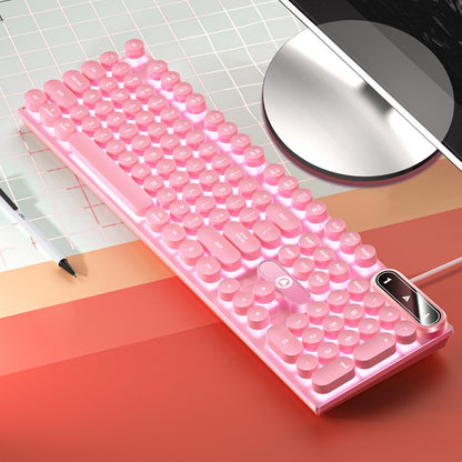 Teclado USB com Fio para Escritório, Digitação Silenciosa, Design Ergonômico para Casa/Negócios/Computador de Mesa, Compatível com PC/Notebook