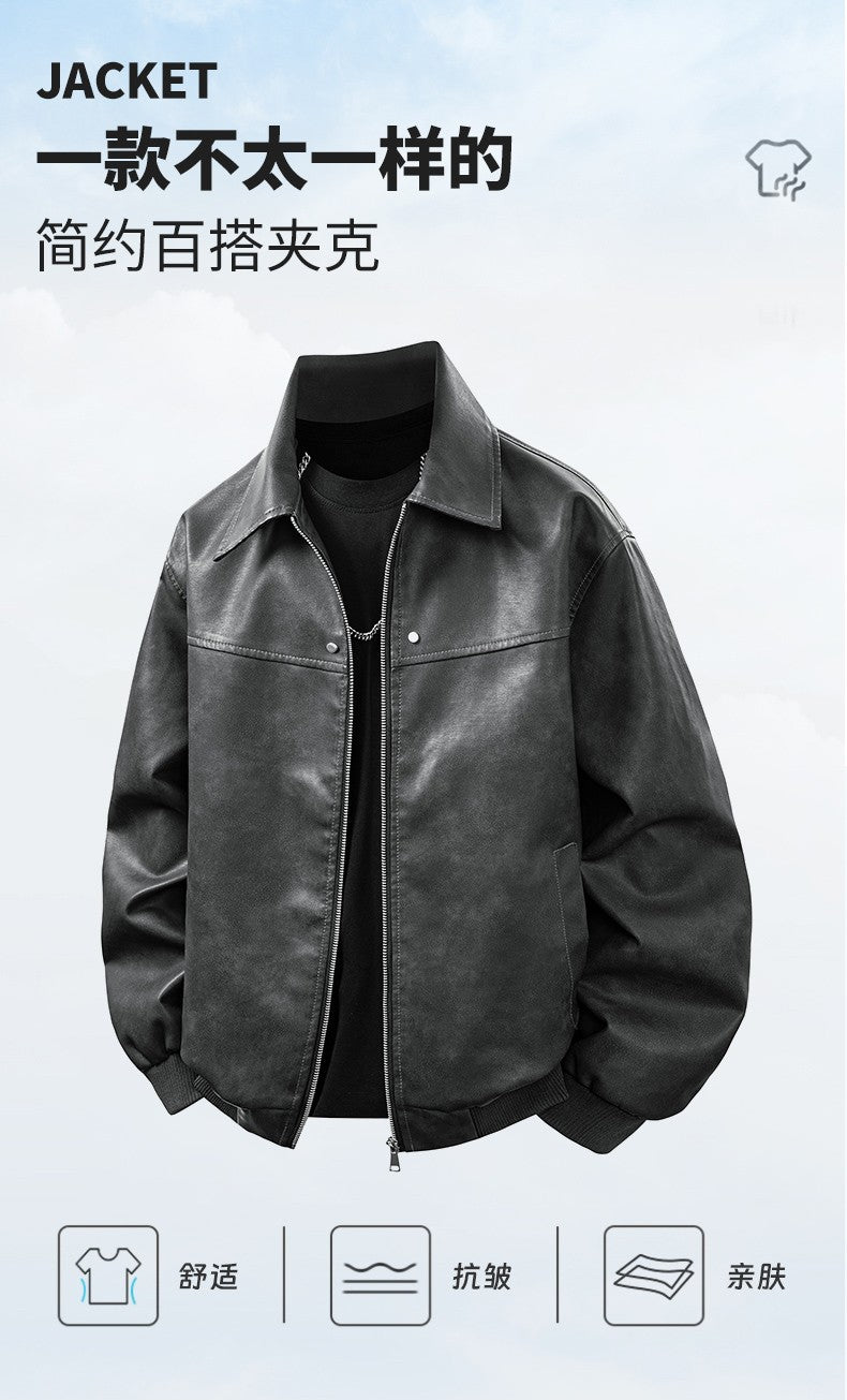 Leather Jacket Men Suede Coats Black Oversized 6XL 7XL 8XL Plus Size Street Motorcycle Autumn Hip Hop Brand Waterproof Autumn