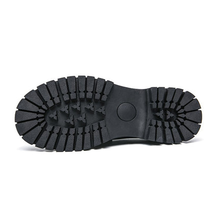 Handmade Fashion Men Tassel Loafers Thick Soled Leather Gentleman Fashion Slip-on Shoes Men’s Business Dating Formal Party Shoes