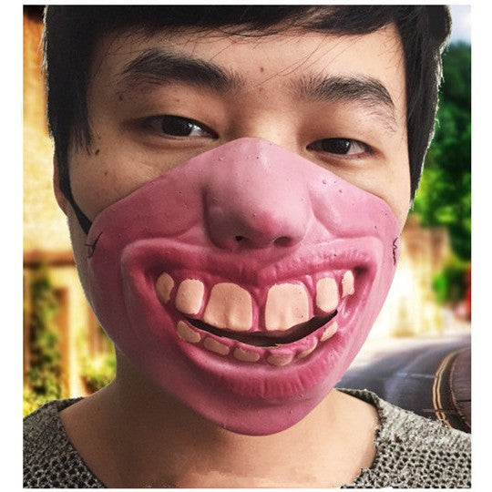 Halloween Men's Half Face Skull Mask Halloween Mask Party Cosplay Costume Halloween Party Horror Mask