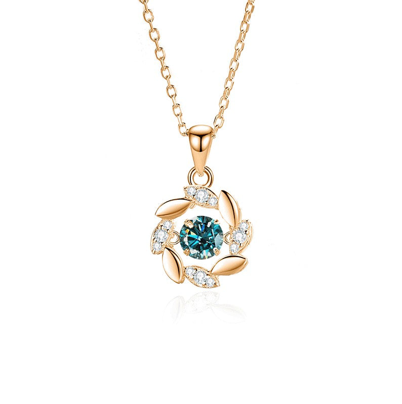 Colar Feminino de Moissanite Prata para Mulheres Correntes Festa Noiva Joia Fina Colar de Prata 925
