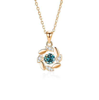 Colar Feminino de Moissanite Prata para Mulheres Correntes Festa Noiva Joia Fina Colar de Prata 925