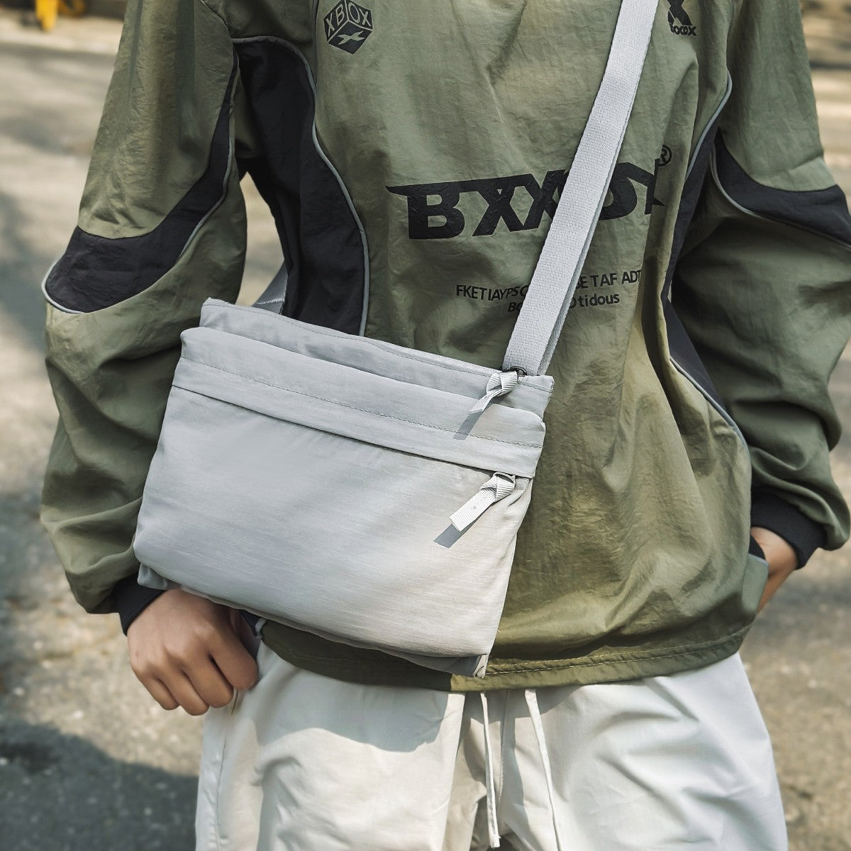 Unisex Outdoor Crossbody Bag - Tactical Messenger Bag for Hiking/Fishing/Travel, Style Phone Sling Pack with Anti-Theft Pocket