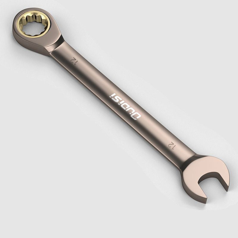 1 Chave de Catraca Dourada, Chave Universal Flexível com Torque para Ferramentas de Reparo Automotivo, Ferramenta Manual Métrica Multi Antiderrapante