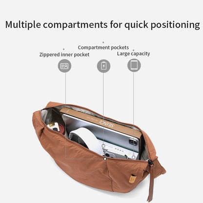 LEFF Simple Women's Crossbody Bag 2025 New Travel Casual Bag Outdoor Waterproof High Quality Shoulder Bag Uinsex Solid Colored