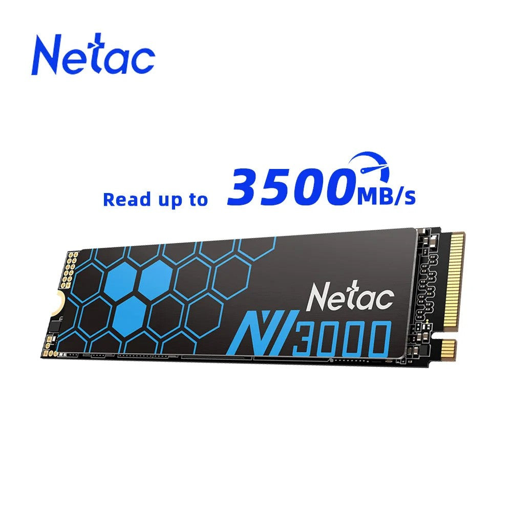 SSD Netac 3500MB/s M2 250GB 500GB 1TB 2TB NMVE SSD M.2 2280 PCIe3.0x4 Unidade de Estado Sólido Interna para Desktop Notebook