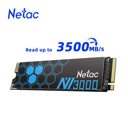 SSD Netac 3500MB/s M2 250GB 500GB 1TB 2TB NMVE SSD M.2 2280 PCIe3.0x4 Unidade de Estado Sólido Interna para Desktop Notebook