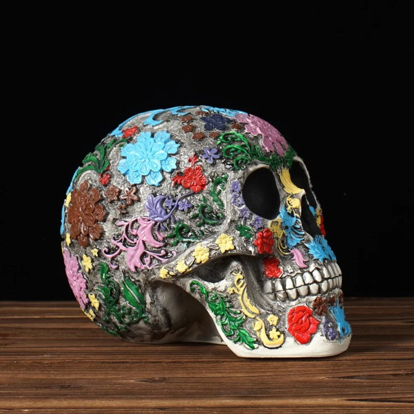 Vilead Creative 1:1 Mexican skulls Ornaments Halloween Party Figurines Home Decoration Medical Model Room Interior Statue Gift