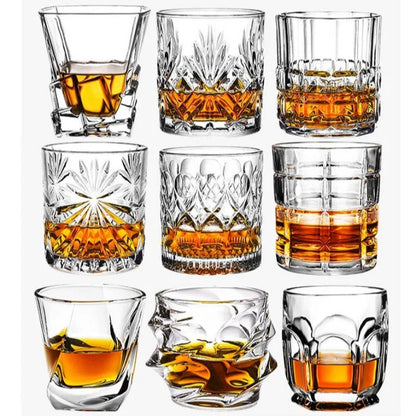 Copos para Coquetéis Copos de Vidro Diferentes Taças da Moda para Whisky Uísque Escocês Bourbon Coquetéis RUM Copo Durável para Whisky Artigos de Cozinha