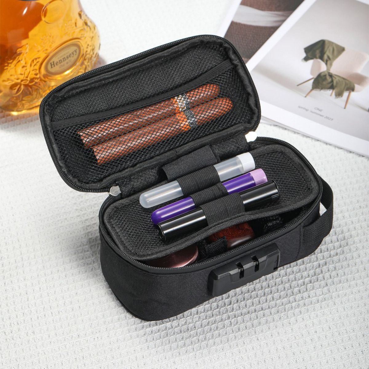 Smell Proof Bag Large-capacity With Lock Activated Carbon Deodorant Bag Portable Pipe Bag Convenient Storage Bag