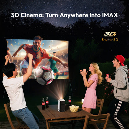 Projetor Portátil Mini BYINTEK P70X com Bateria Integrada Suporte 4K 3D Wifi para Noite de Cinema ao Ar Livre Projetores de Home Theater